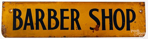 DOUBLE-SIDED SHEET IRON BARBER SHOP