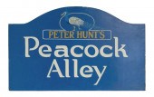 DOUBLE-SIDED SIGN "PETER HUNT'