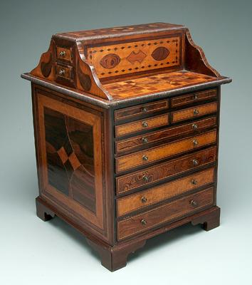 Double sided "specimen" cabinet,