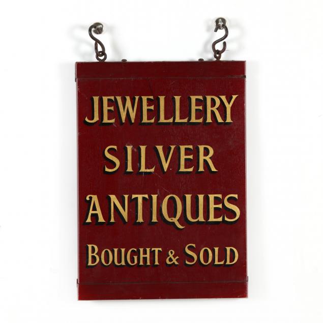 DOUBLE SIDED TRADE SIGN English,