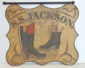 DOUBLE SIDED TRADE SIGN PAINTE