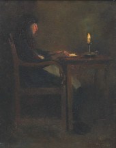 Double Signed Painting: H. Her