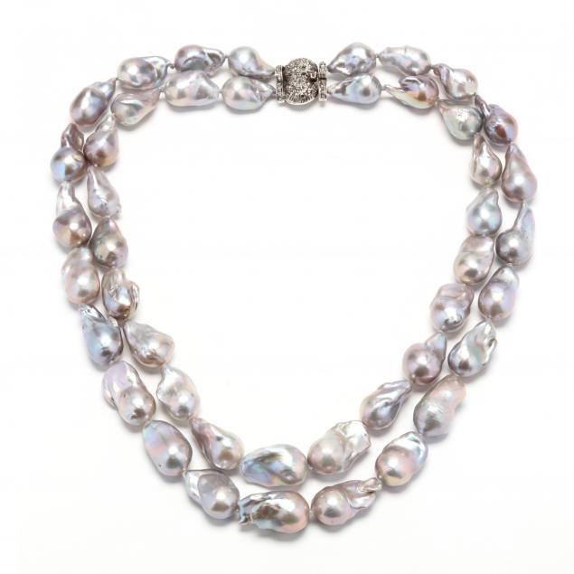 DOUBLE STRAND BAROQUE PEARL