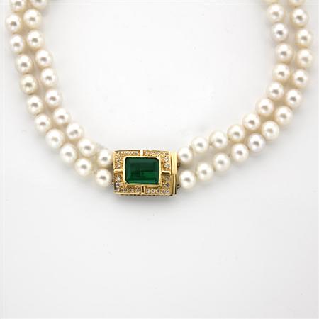 Double Strand Cultured Pearl