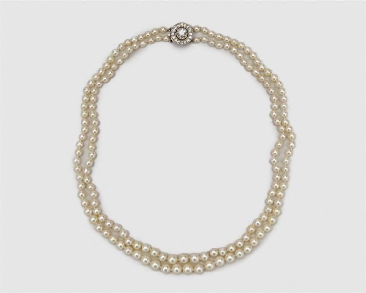 DOUBLE STRAND NATURAL PEARL