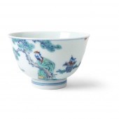 DOUCAI 'WANG XIZHI AND GOOSE'