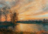 DOUG OSA 'POND'S EDGE, JUNE' W
