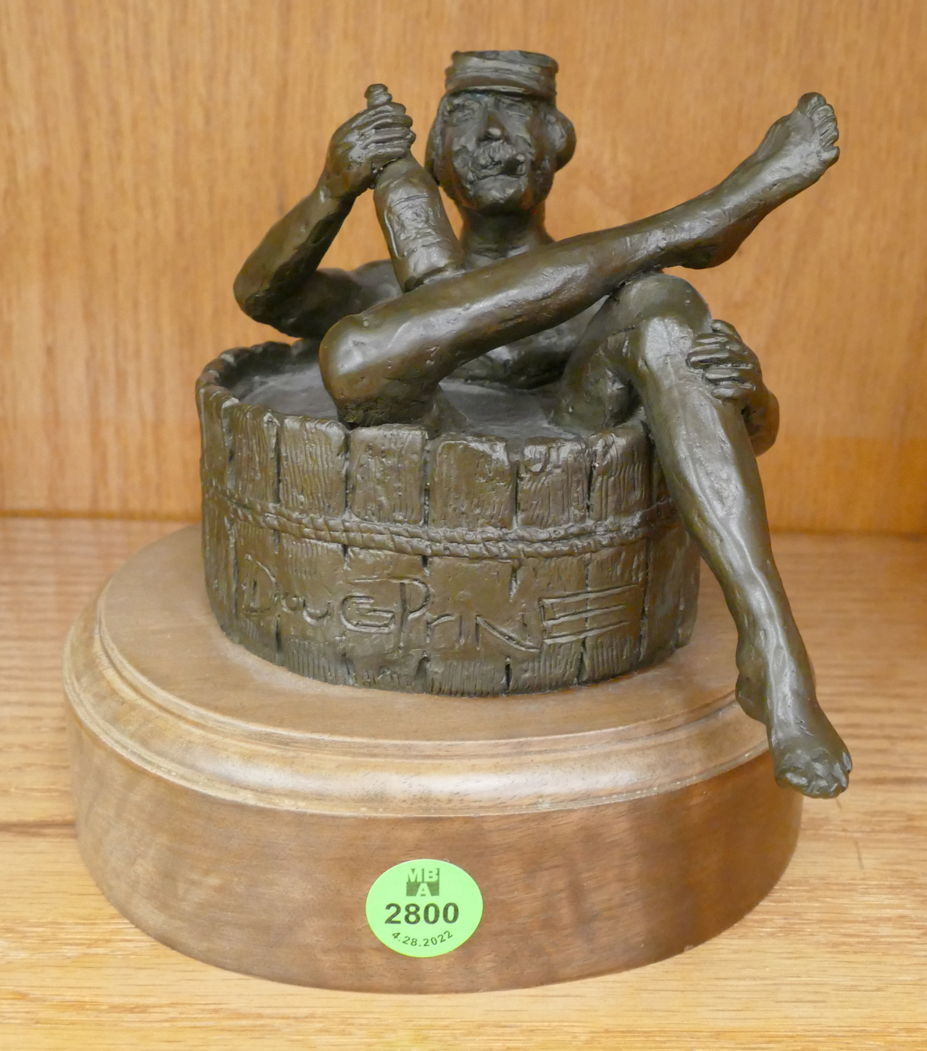 Doug Prine Man Bathing S/N