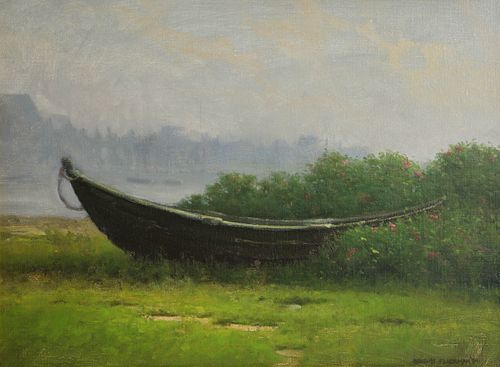 DOUGLAS FLACKMAN OIL ON LINEN