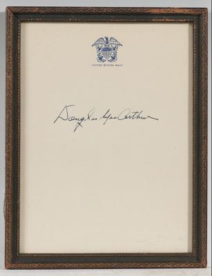 Douglas MacArthur Signature on