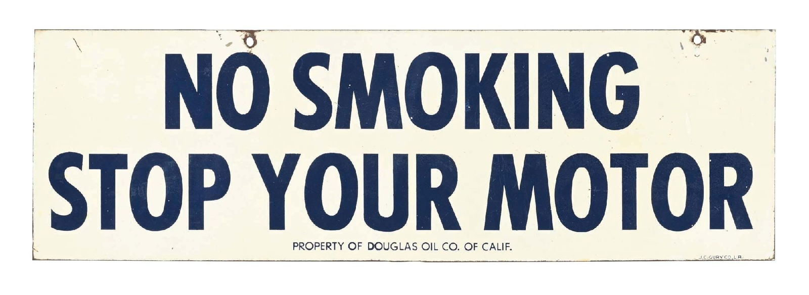 DOUGLAS OIL CO. NO SMOKING STOP