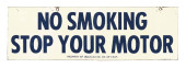 DOUGLAS OIL CO. NO SMOKING STO