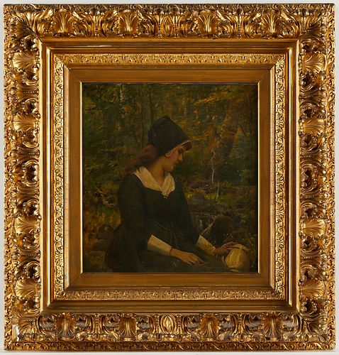 DOUGLAS VOLK PAINTING PORTRAIT OF A