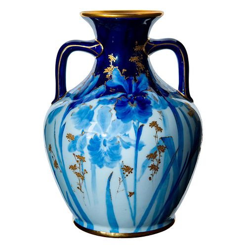 DOULTON BURSLEM DOUBLE HANDLED BLUE