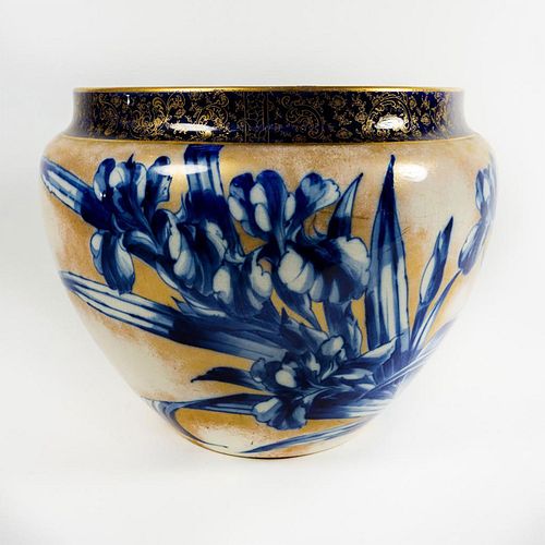 DOULTON BURSLEM JARDINIERE, BLUE