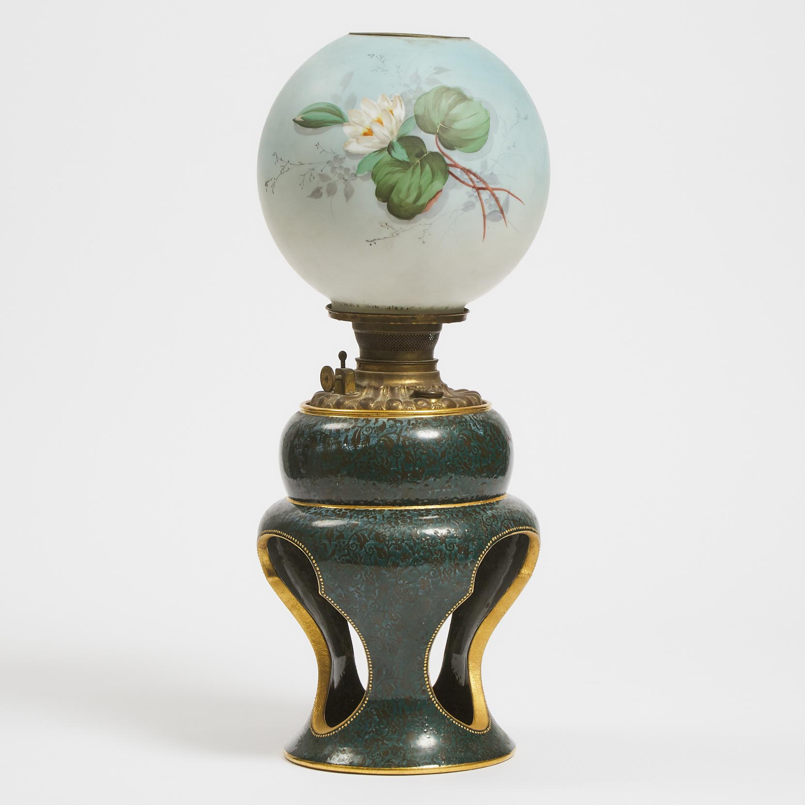 Doulton Burslem Oil Lamp, c.1900 