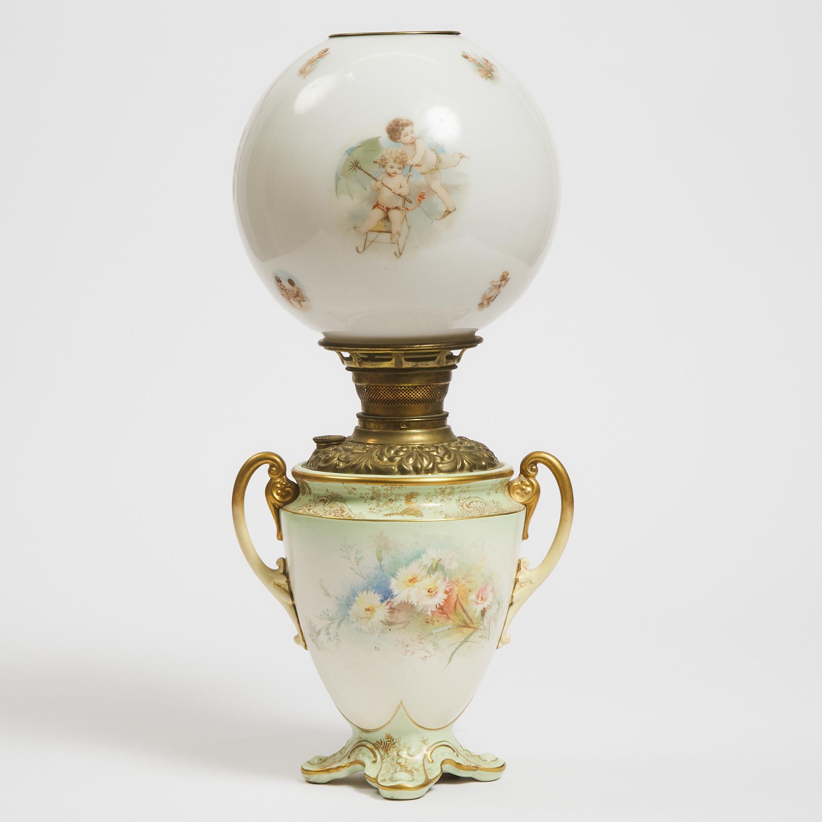 Doulton Burslem Oil Lamp, c.1900 