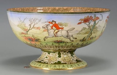 DOULTON BURSLEM PUNCH BOWL, HUNT