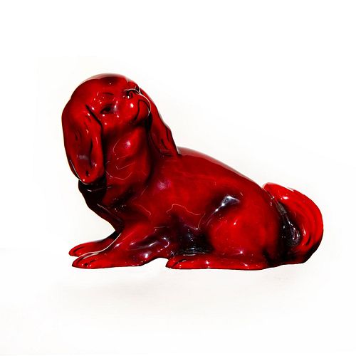 DOULTON FLAMBE DOG FIGURE, CAVALIER
