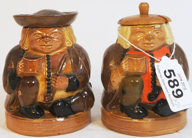 Doulton Lambeth Covered Pots as
