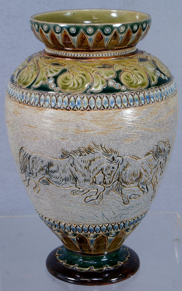 Doulton Lambeth salt glazed vase,