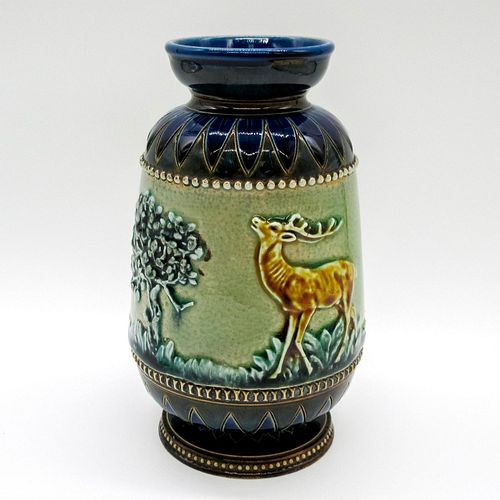 DOULTON LAMBETH STONEWARE VASE,