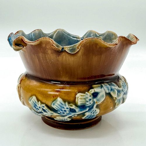DOULTON LAMBETH STONEWARE VASE,
