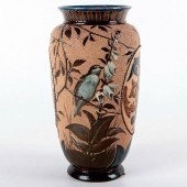 DOULTON LAMBETH VASE, BIRDS, B