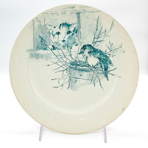 DOULTONS BURSLEM PLATE, CAT AND