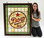 DOW ALE STAINED GLASS ADVERTIS