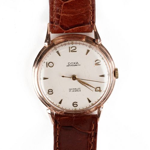 DOXA 14K GOLD WRISTWATCH W/