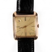 DOXA 18K GOLD SQUARE WRISTWATC