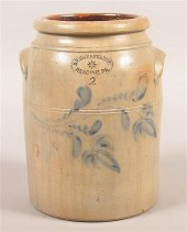 D.P. SHENFELDER 2 GALLON CROCK