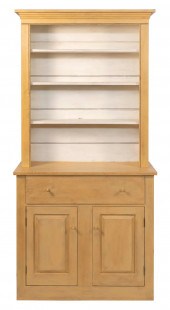 D.R. DIMES STEP-BACK CUPBOARD