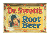 DR. SWETT'S ROOT BEER SIGN W/