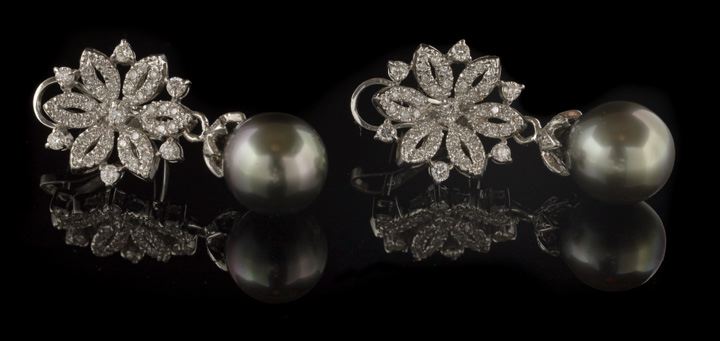 Dramatic Pair of Eighteen-Karat