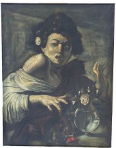 DRAMATIC POLISH PAINTING OF A