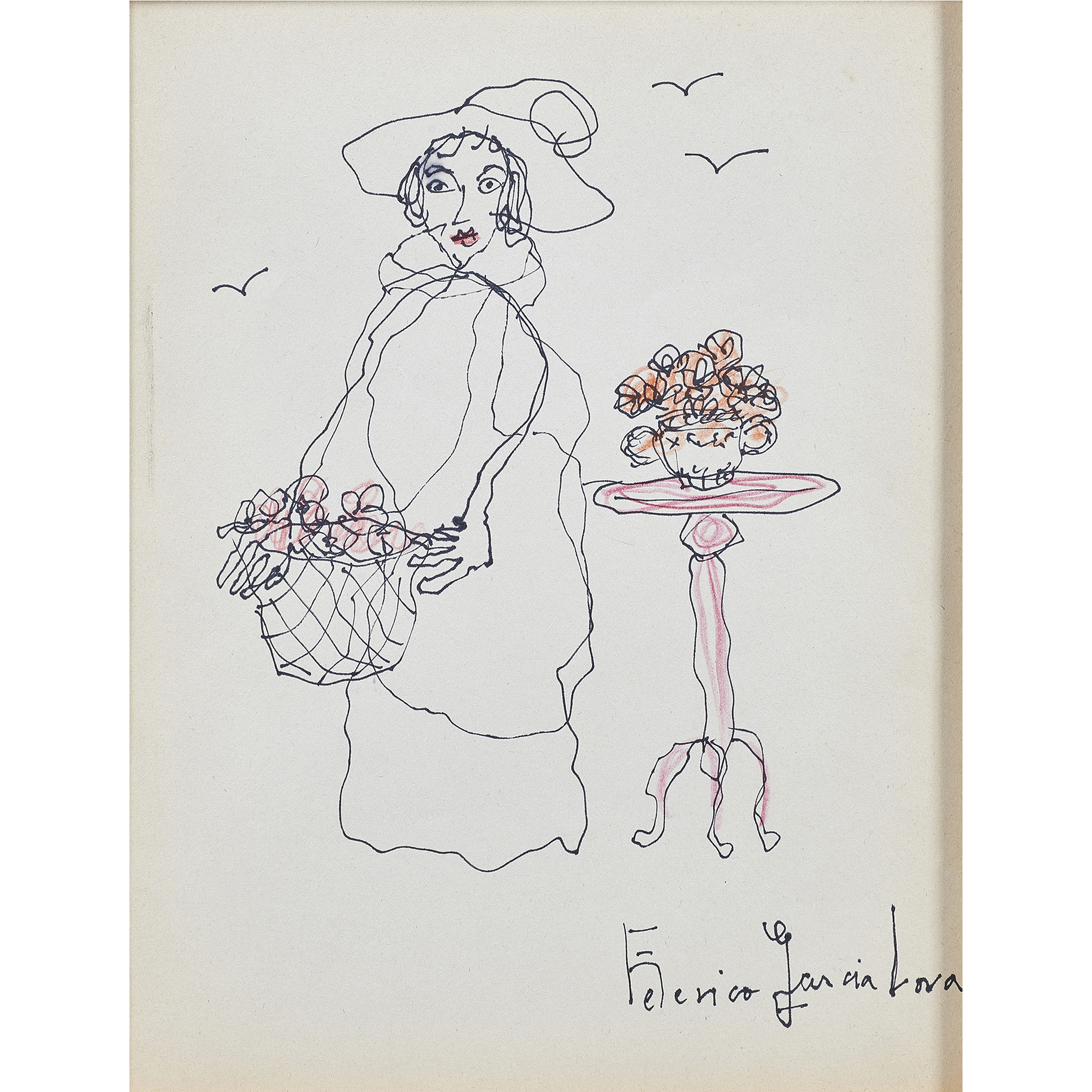 DRAWING, FEDERICO GARCIA LORCA