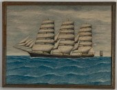 DRAWING OF THE CLIPPER SHIP “B