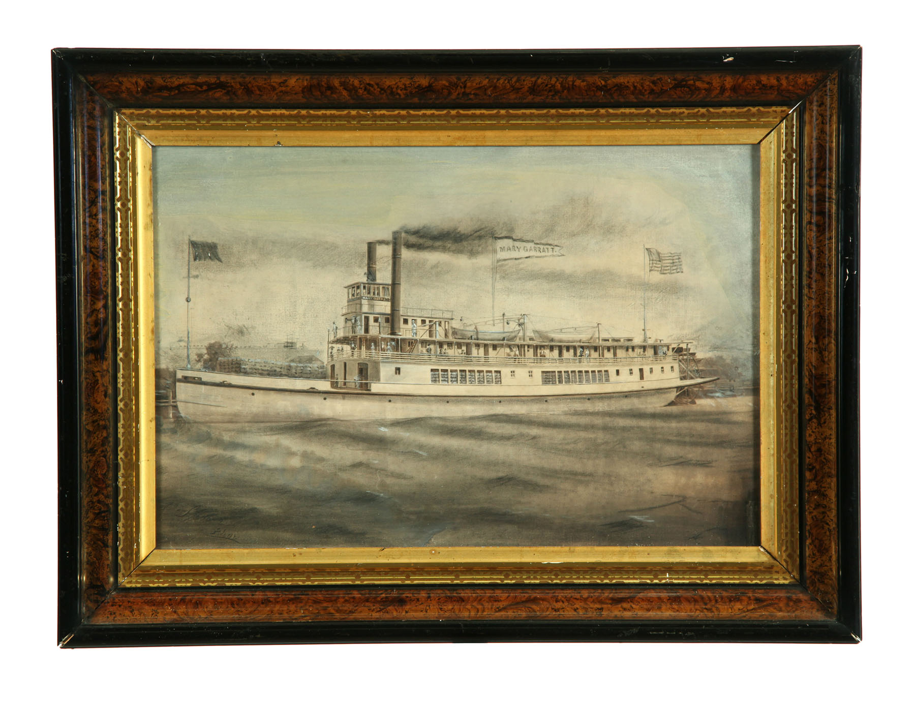 DRAWING OF THE STEAMBOAT MARY