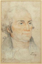 Drawing of Washington, signed