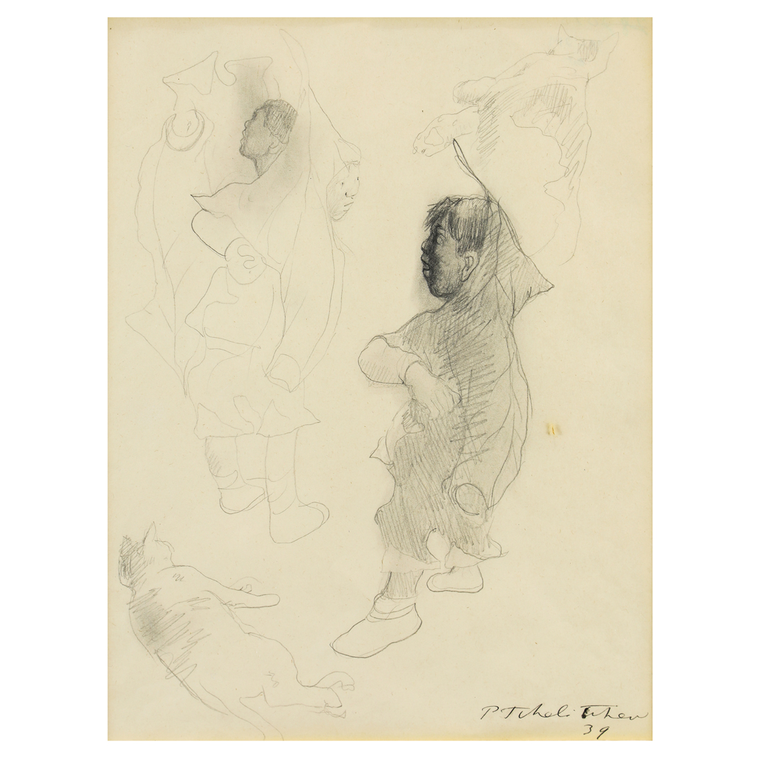 DRAWING, PAVEL TCHELITCHEW Pavel