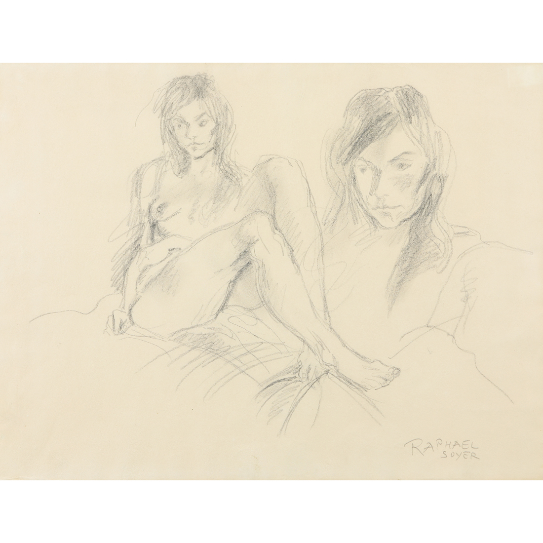 DRAWING, RAPHAEL SOYER Raphael