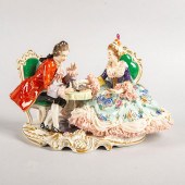 DRESDAN LACE PORCELAIN COUPLE