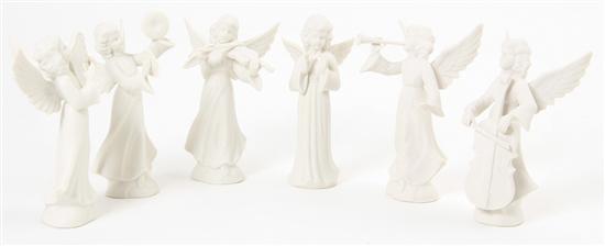 Dresden bisque porcelain angel