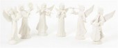 Dresden bisque porcelain angel