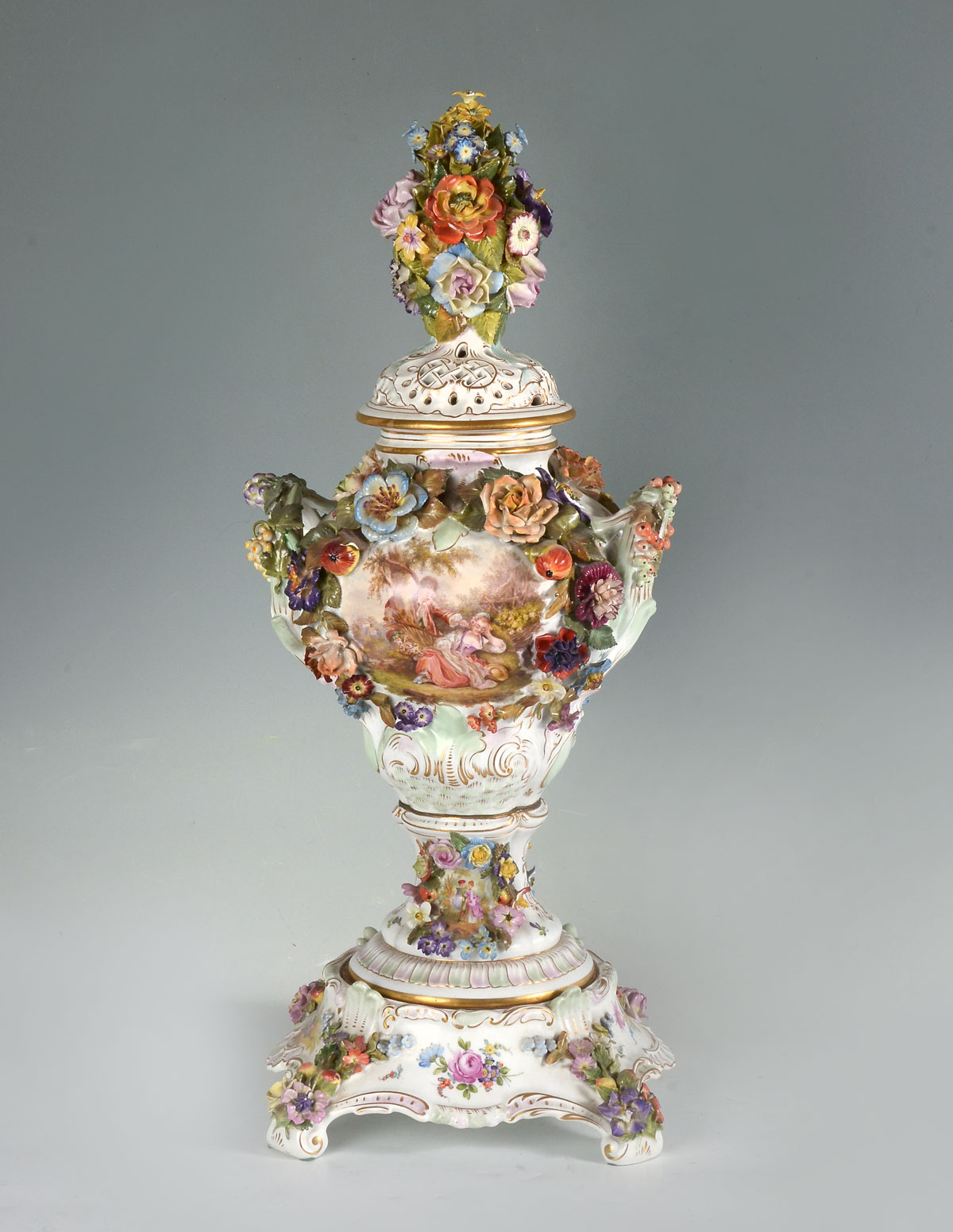 DRESDEN COVERED URN BY CARL THIEME: