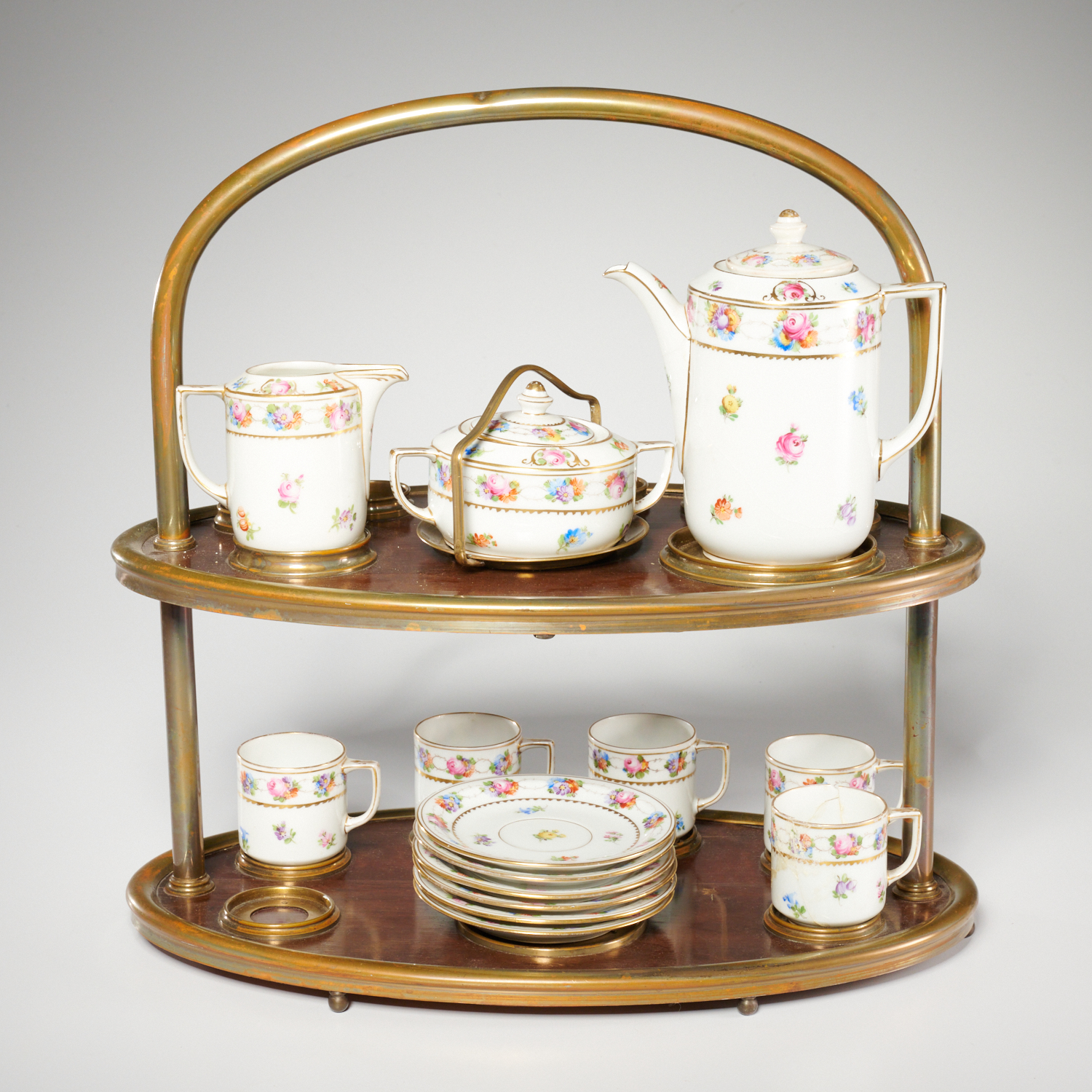 DRESDEN DEMITASSE SET AND SERVING
