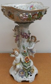 DRESDEN FLORAL AND PUTTI ENCRU