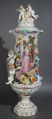 DRESDEN FLORAL ENCRUSTED GILT